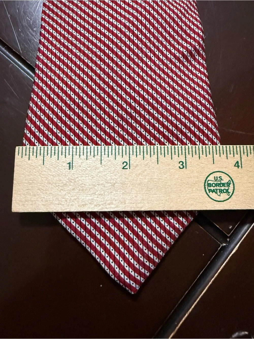 Tommy Hilfiger Red Striped & Light Gray Dot Tie Duo